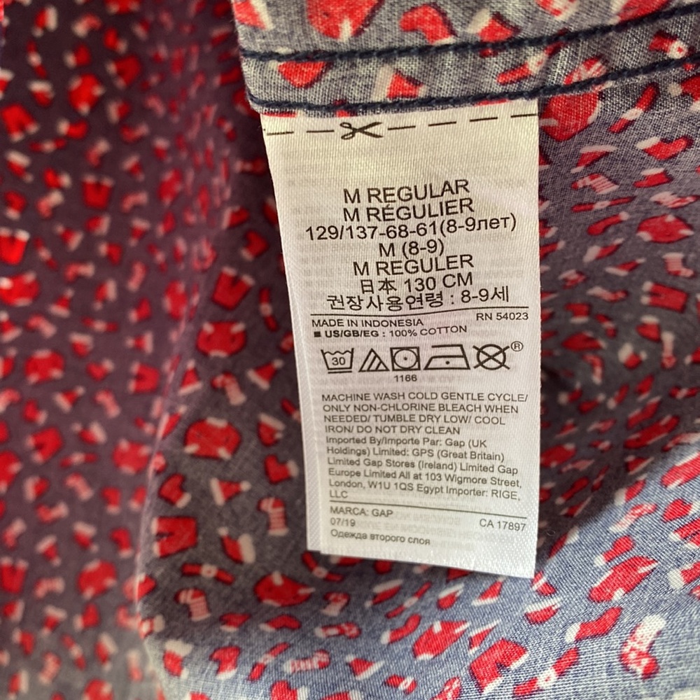 Santa Button Down - Picture 6 of 7